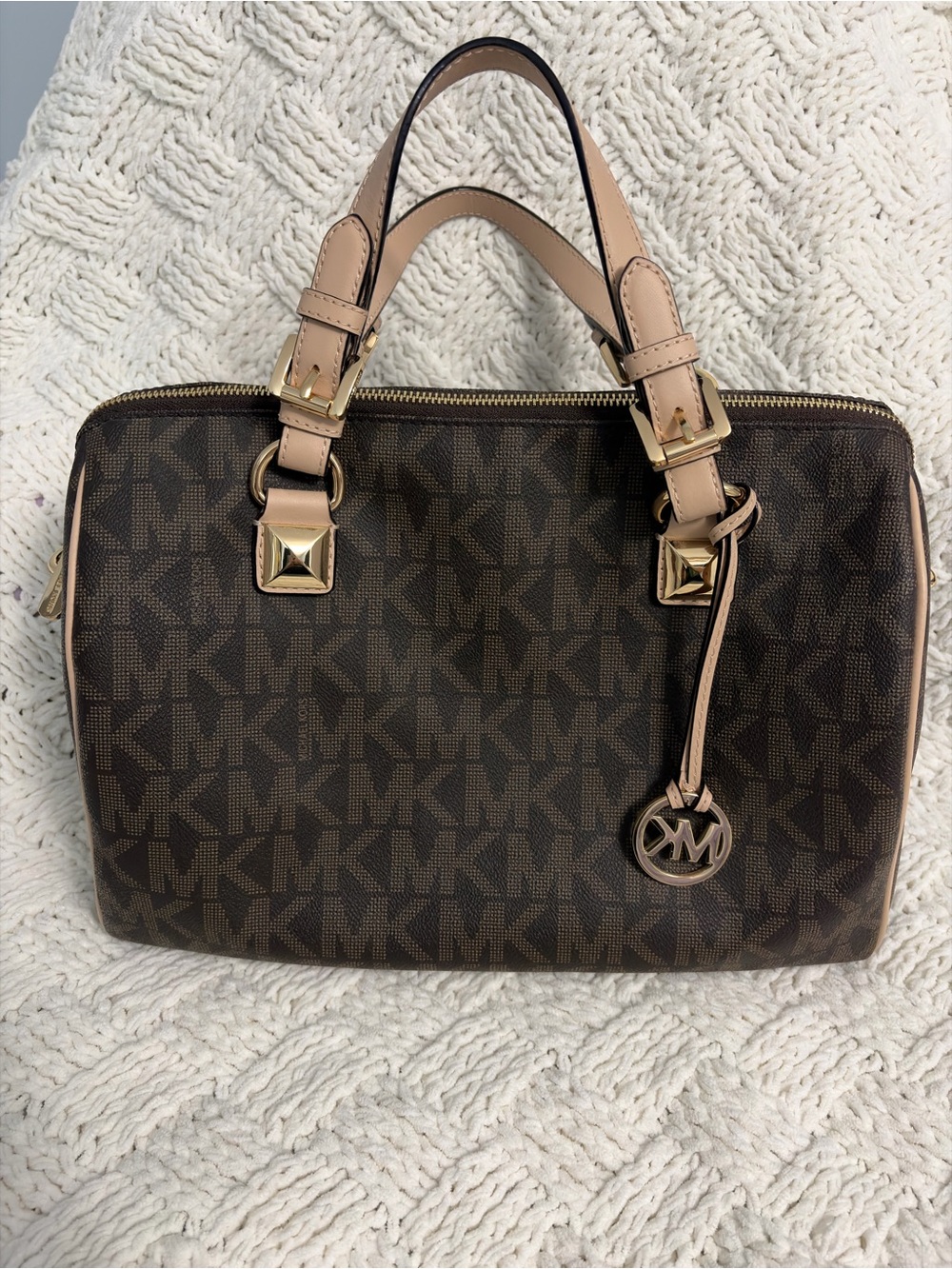 Michael Kors Large Brown Grayson Satchel